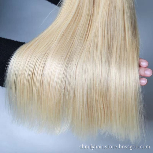 Shmily 613 Ombre Blond Dark Brown Honey Roots Straight Virgin Indian Brazilian Human Hair Transparent Frontal Full Lace Wigs